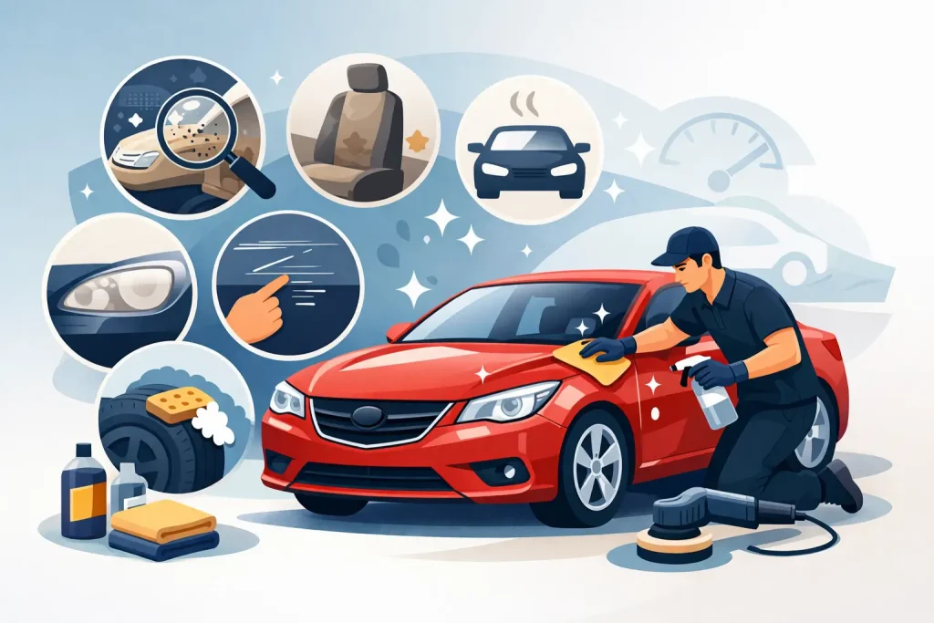 متى تحتاج السيارة ديتيلنج؟ 8 علامات واضحة